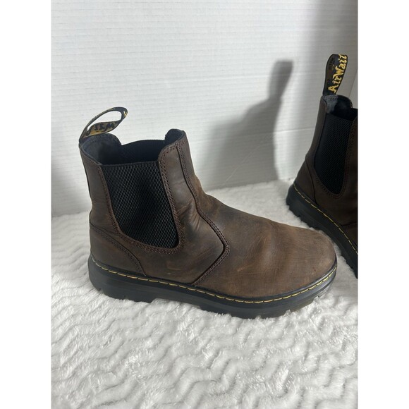 Dr. Martens Boots Mens Size 9 Chelsea Crazy Horse Leather Pull On Chunky Sole main image 13